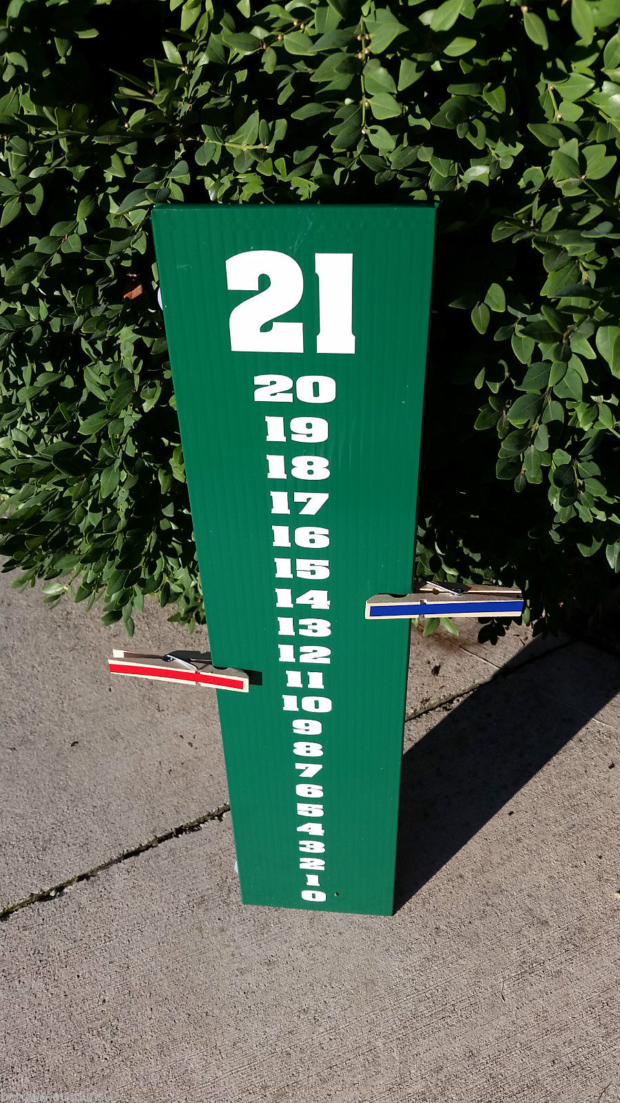 Cornhole Horseshoe Scoreboard Score Keeper Sign Dark Green Board